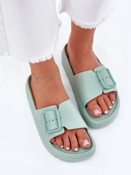 Copati Evento s platformo z zaponko zelena