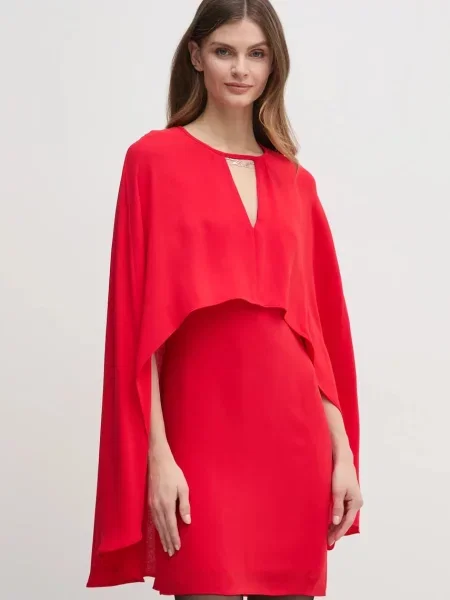 Karl Lagerfeld rochie mini drept roșu