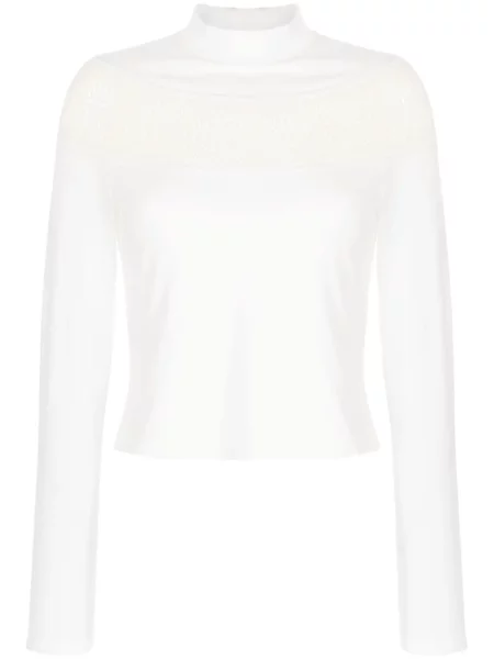 Dzianinowa długa koszulka Ponder.er biała