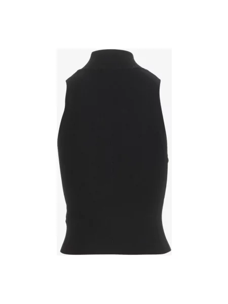 Top Diesel prążkowany na ramiączkach czarny