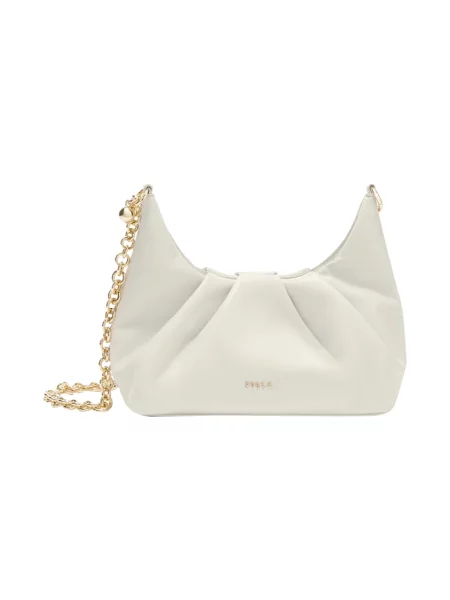 Furla torebka crossbody skórzana Delia Mini Shoulder beżowa