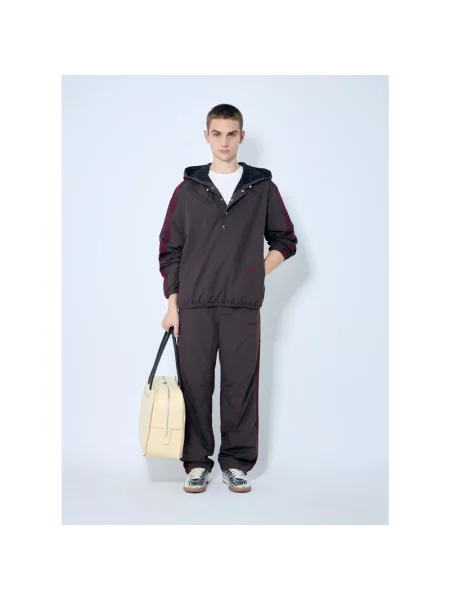 Bluza z kapturem Adidas brązowa