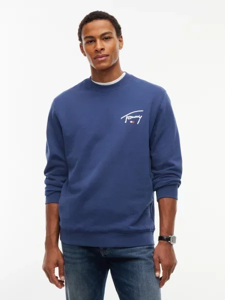 Tommy Jeans Mikina enciánová biela