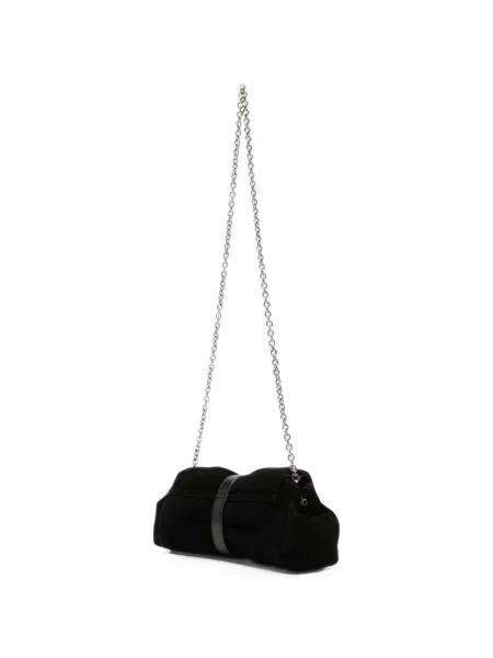 Clutch Vivienne Westwood με αγκράφα μαύρο