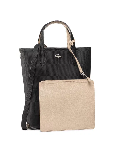 Lacoste Kabelka Vertical Shopping Bag čierna