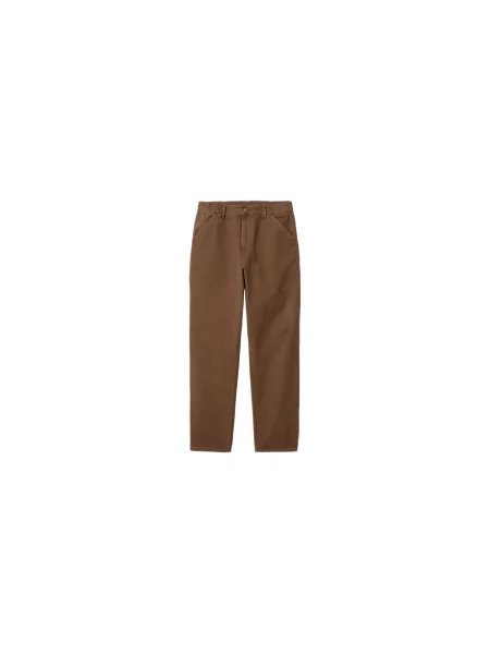 Carhartt WIP Single Knee Pant Tamarind Mężczyźni Spodnie Carhartt WIP Size: brązowy