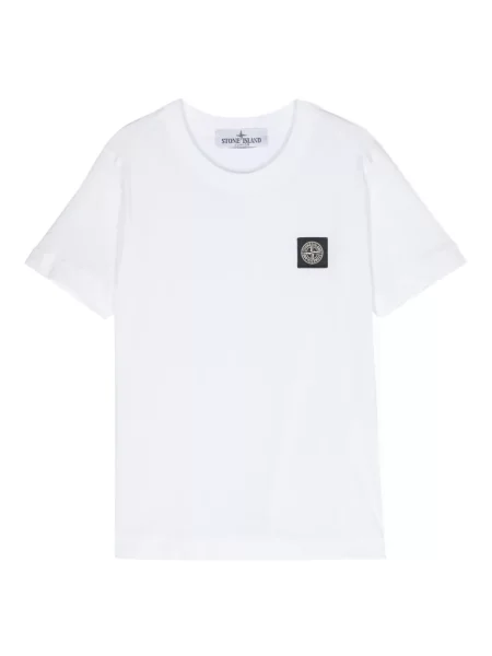 Koszulka dziecięca Stone Island biała