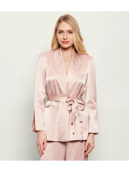 Sacou Pinko din satin roz