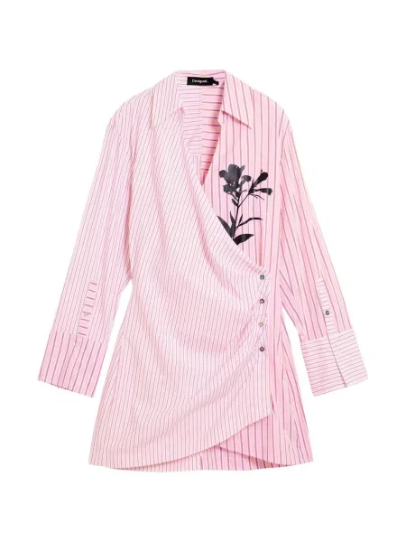 Rochie Desigual cu dungi alb