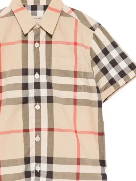 Koszula dziecięca Burberry brązowa