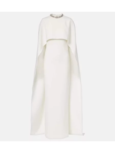 Rochie Roland Mouret de cristal alb