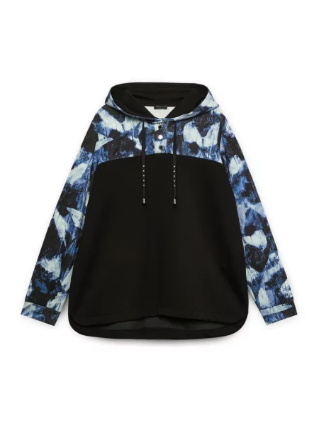 Bluza z kapturem Fiorella Rubino czarna