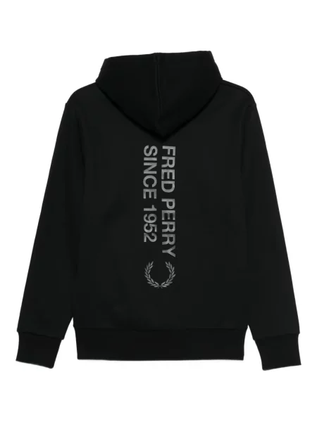 Hanorac cu glugă Fred Perry negru