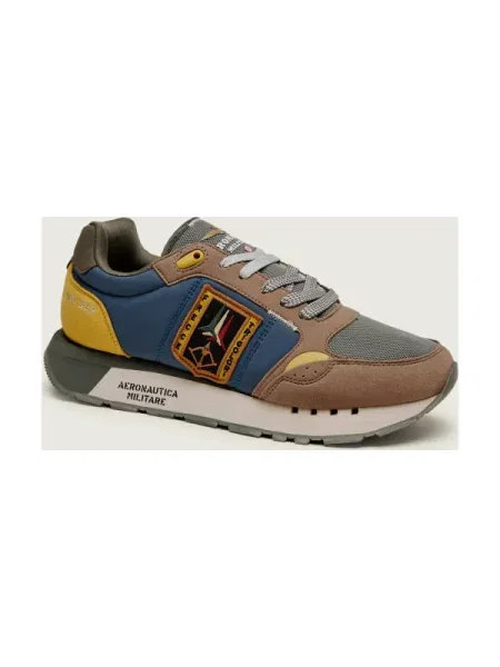 Férfi cipők Aeronautica Militare avio/camel/medium grey/sage. Méret: 41 EU szürke