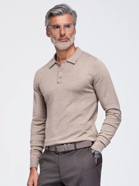 Polo majica Ombre bež