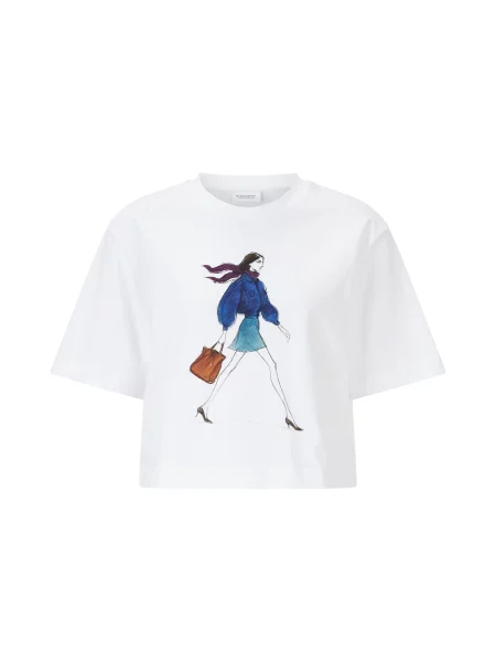 Rich & Royal Tricou albastru închis / maro / mov închis alb