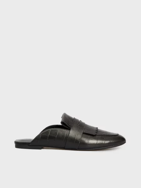 Кожаные мюли Prpy черные