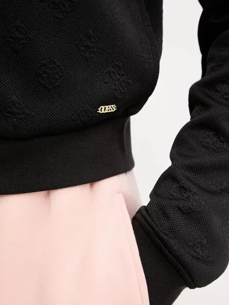 Однотонный свитер Guess с капюшоном черный