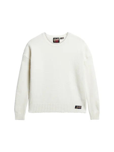 Superdry & Co Pulover Essential murdar alb