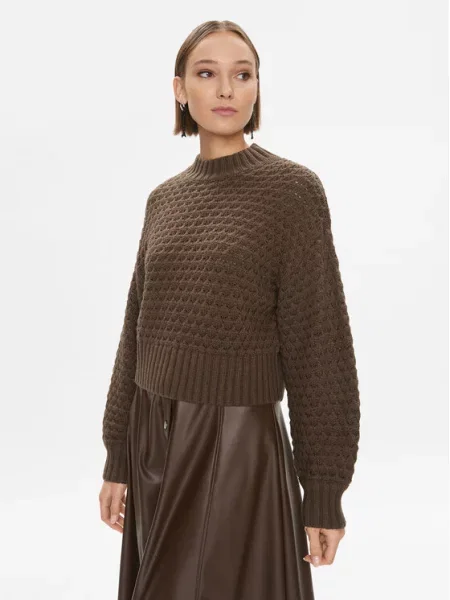 Noisy May Sweter brązowy