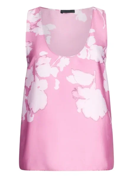 Топ Liu Jo на цветя с принт розово