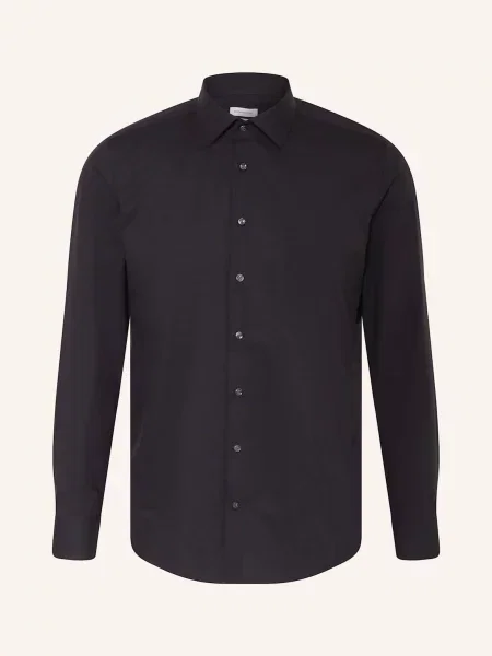 Seidensticker Koszula Slim Fit schwarz czarna