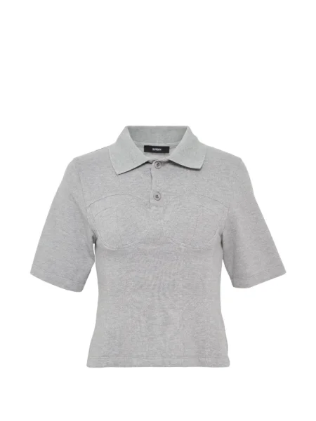 Polo Bonbom z gorsetem szare