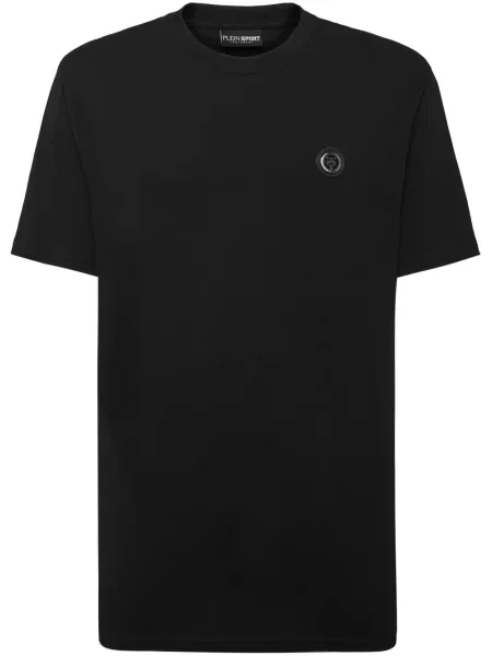 Tricou Plein Sport cu dungi de tigru negru