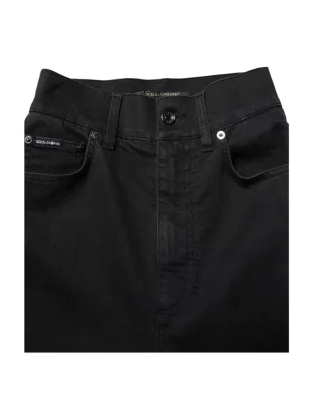 Skinny jeansy skinny Dolce And Gabbana czarne