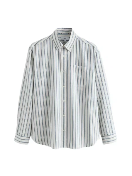 Next Cămașă albastru noapte / albastru deschis alb