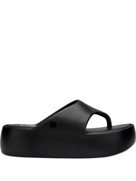 Papuci Melissa cu platformă negru