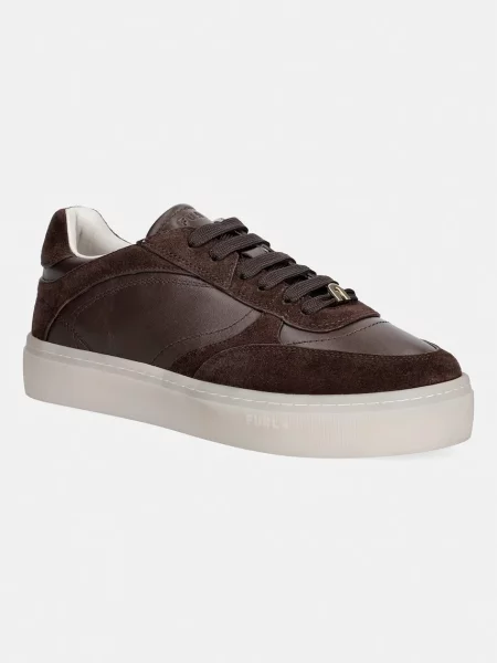 Fűzős csipkés sneaker Furla barna