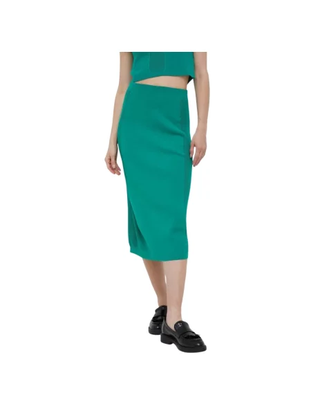 Spódnica midi United Colors Of Benetton zielona