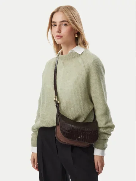 Furla Kabelka Přes Rameno Sara Small tmavě / zlatá hnědá