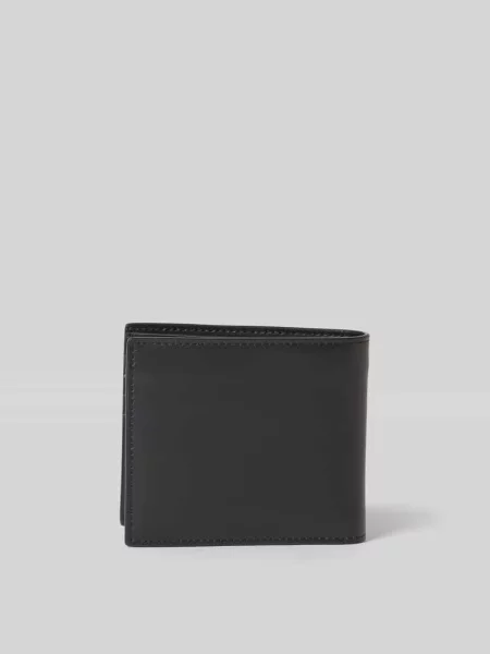 Portfel z wytłoczonym logo Dsquared2 czarny