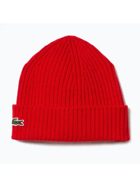 Шапка Lacoste красная