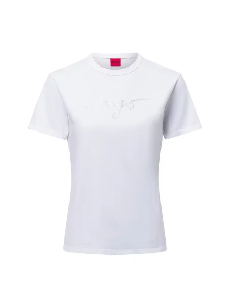 HUGO T-Shirt Damacia biały