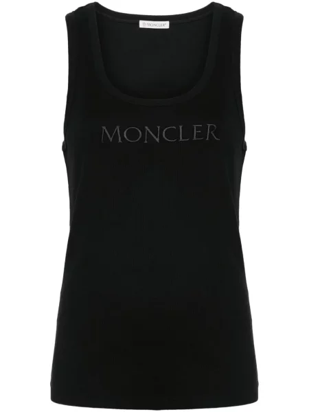 Top Moncler cu broderie negru