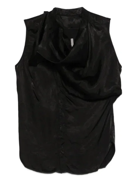 Top Rick Owens drapat negru