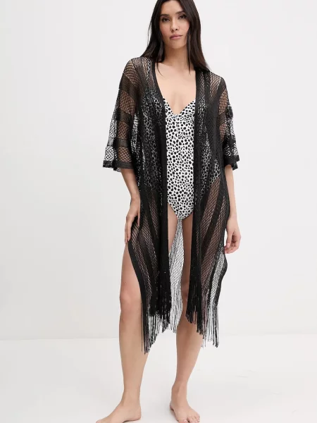 Ponczo Liu Jo z siateczką z siateczki czarne