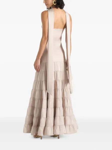 Cu centură rochie maxi Manière De Voir din satin