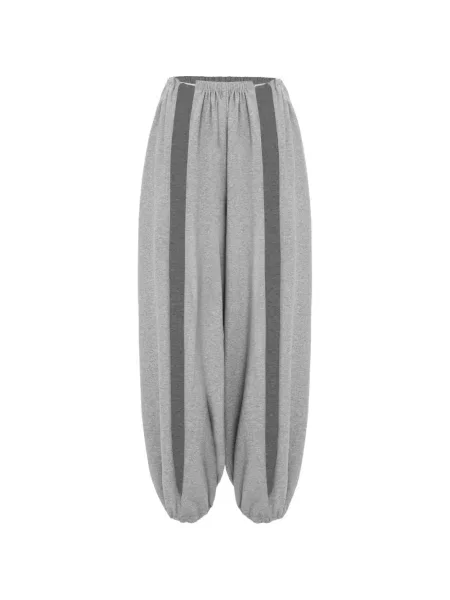 Pantaloni Seen Users cu dungi alergare gri