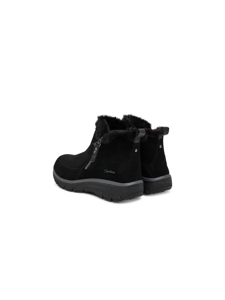 Členkové topánky Skechers čierna