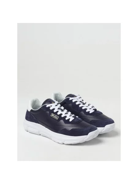 Sneakersy Polo Ralph Lauren skórzane niebieskie