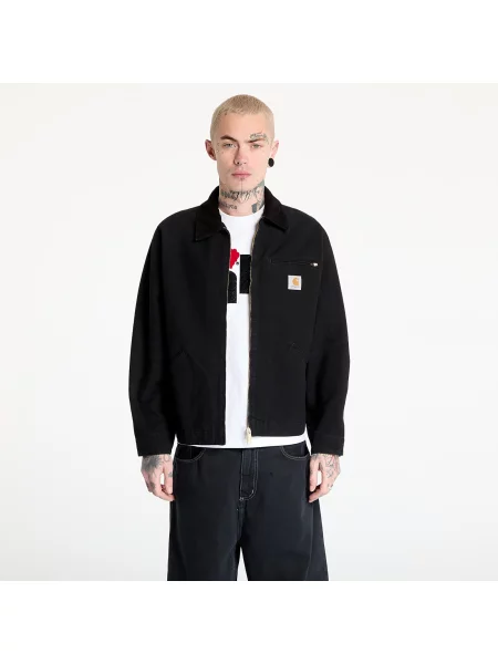 Jacheta Carhartt WIP OG Detroit Jacket UNISEX Black/ Black Aged Canvas XS negru