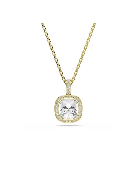 Swarovski naszyjnik z zawieszką pozłacany z kryształem Swarovski UNA żółty