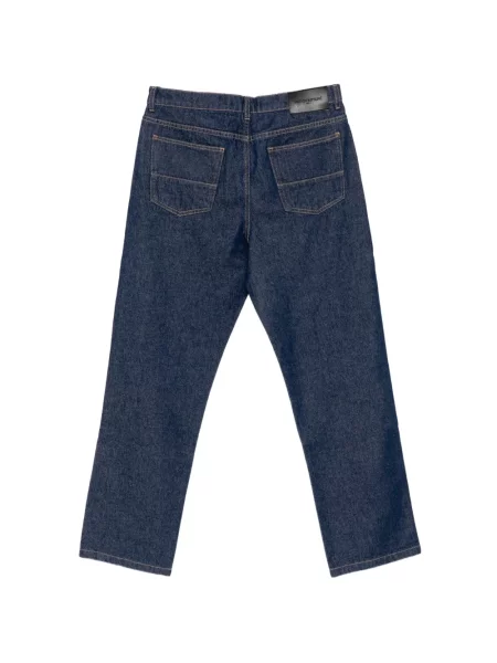Sužene traperice sužene Maison Kitsuné pokrpan plava
