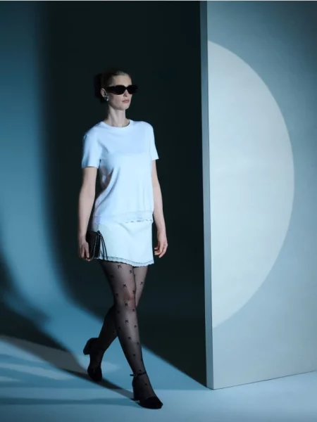 Кружевная юбка мини Sinsay