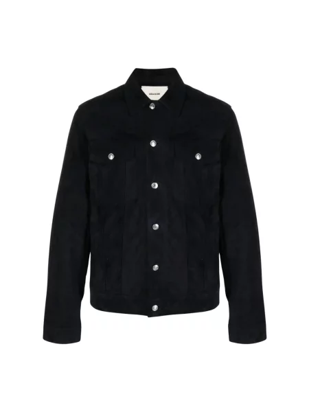 Kurtka Zadig & Voltaire zamszowa niebieska