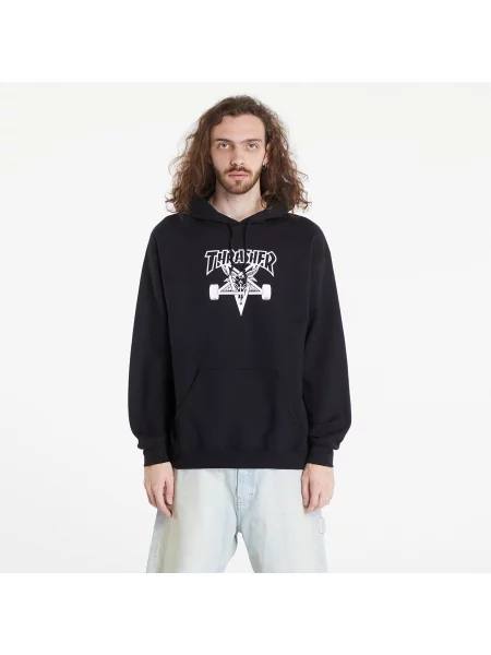 Hanorac cu glugă Thrasher cu glugă negru